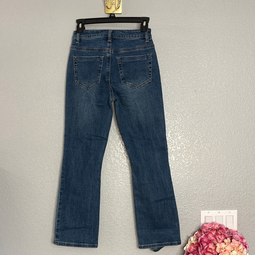 Tractr Dark Blue Flare Jeans - Picture 13 of 13